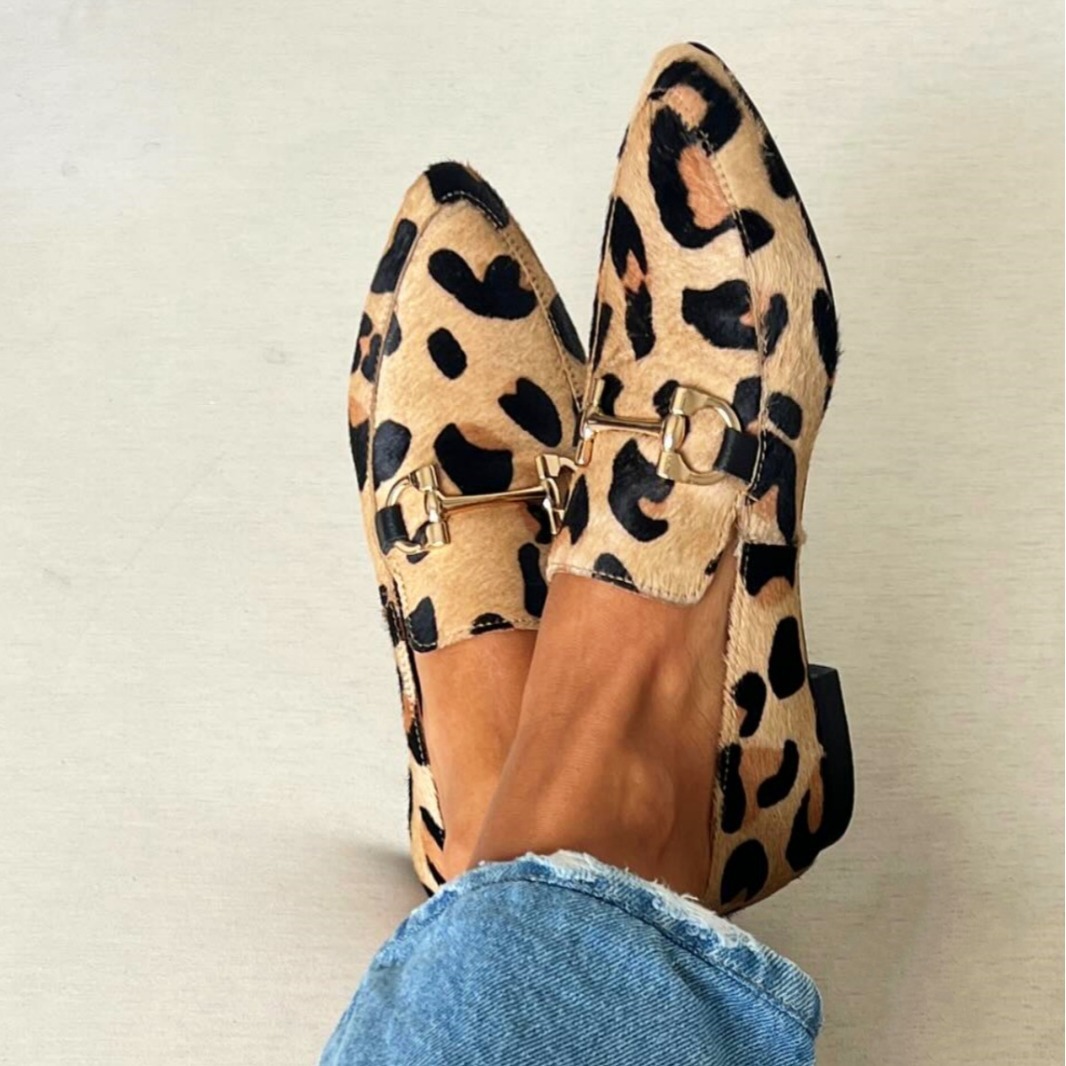 Womens Heels - Große Größen 40-43 Leopardenmuster Damenschuhe, Frühjahr
