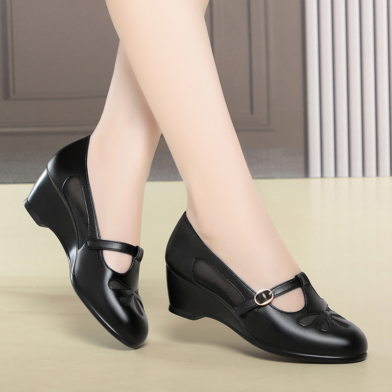 Sommer-Mesh-Schuhe mit Keilabs – Womens Heels Bewertung und Preis