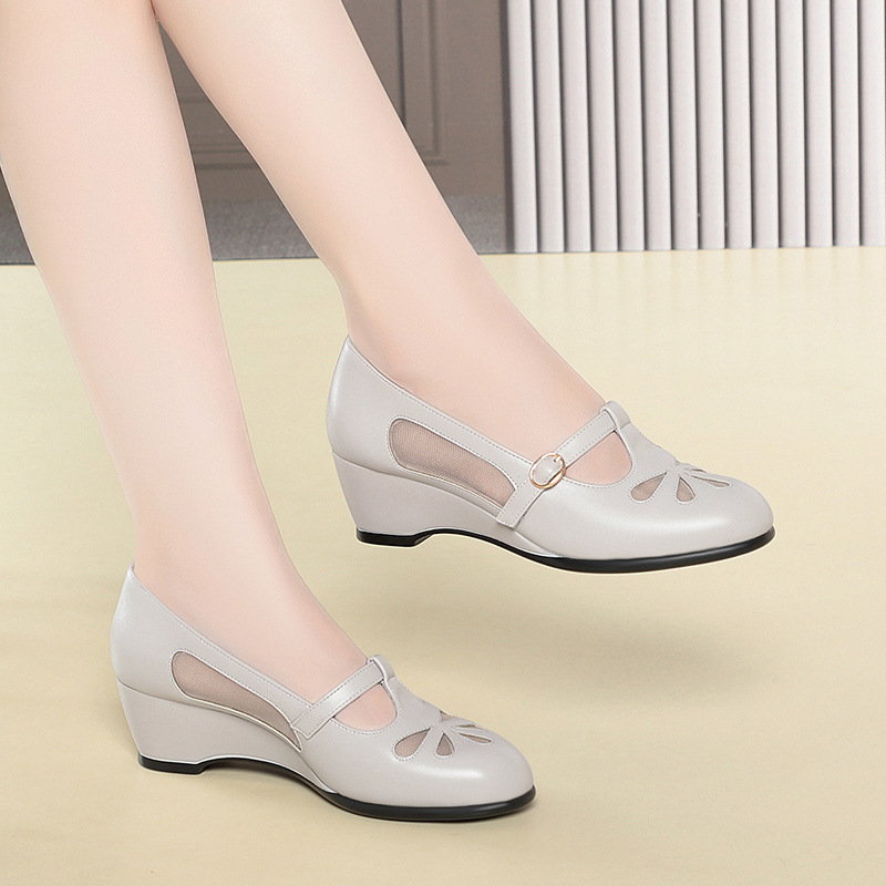 Sommer-Mesh-Schuhe mit Keilabs – Womens Heels Bewertung und Preis
