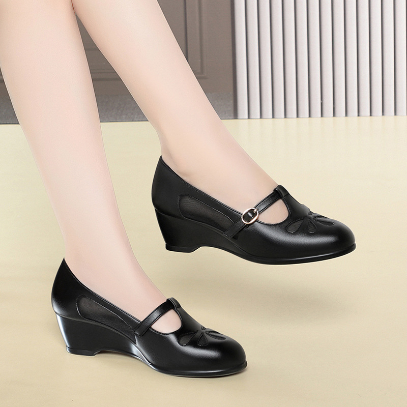 Sommer-Mesh-Schuhe mit Keilabs – Womens Heels Bewertung und Preis
