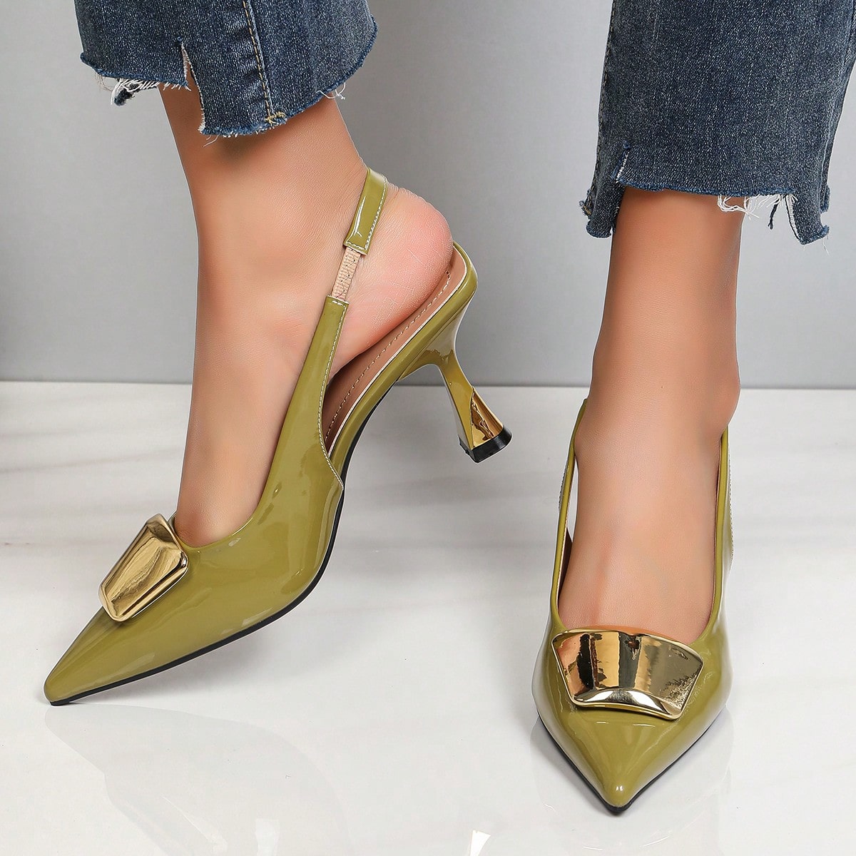 Elegante Damen-Slingback-Pumps – Formal Dress Bewertung und Preis