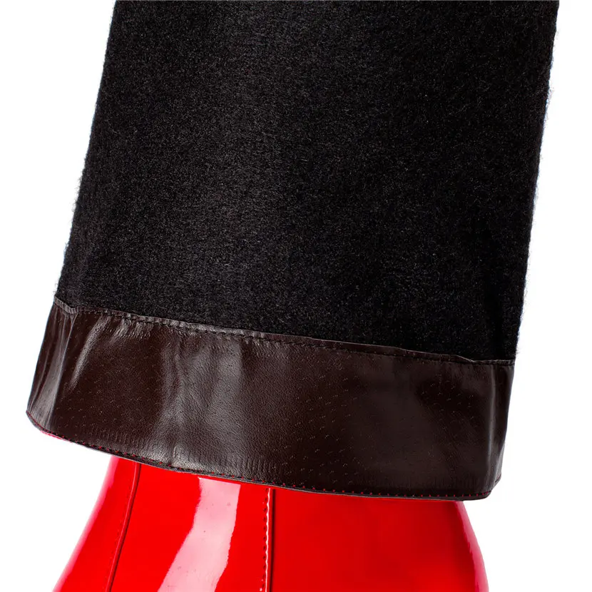 Rot Weiß Patent Leder Frauen K – Women'S Red Formal Wear Bewertung und Preis
