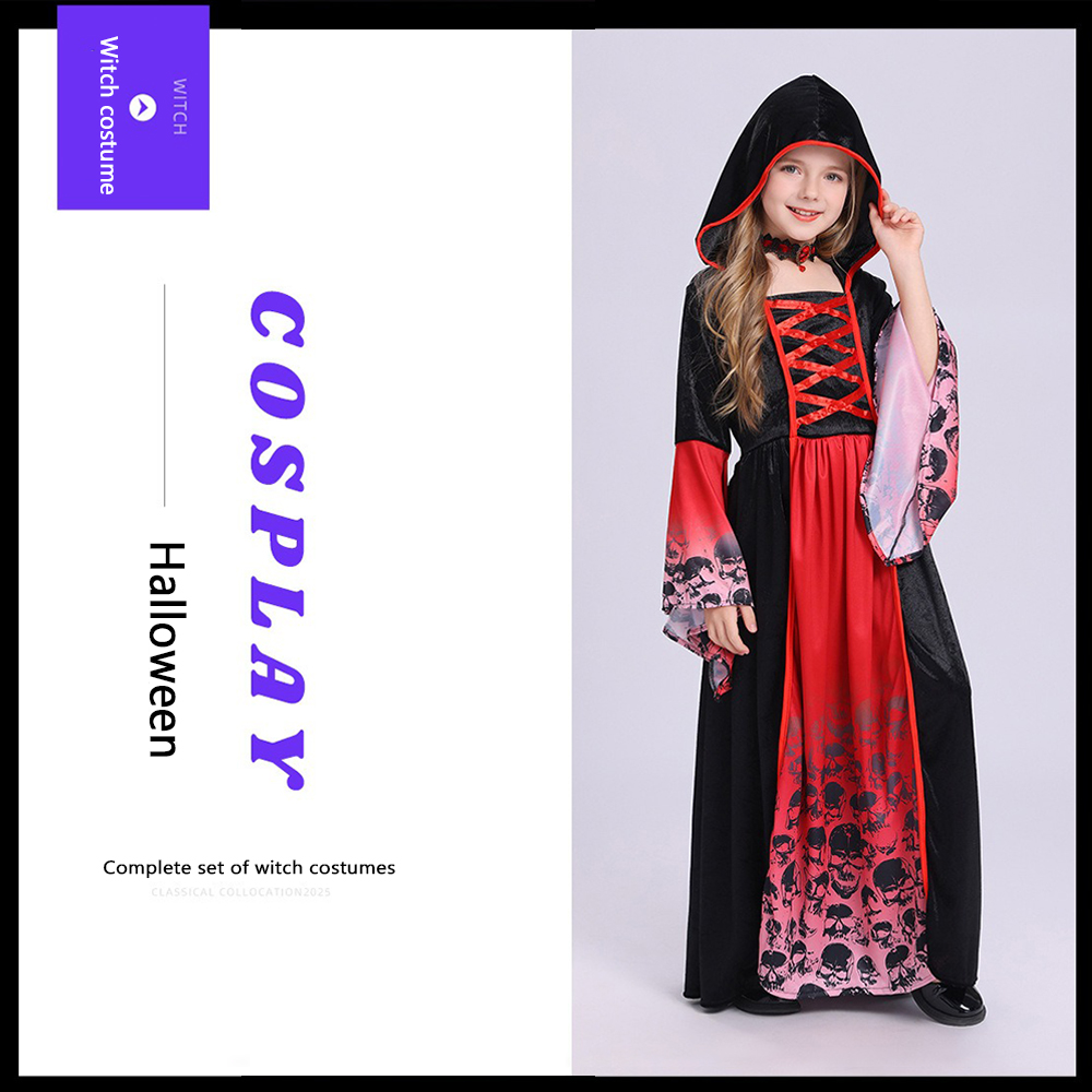 Rot-Schwarzes Hexenkostüm mit  – Women'S Red Formal Wear Bewertung und Preis